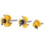 Woodworking Router Bits Set 3PIECE 45 T-shaped Cutter
