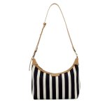 Pierre Cardin Rafiya Crossbody Bag - Navy white