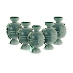 Hybrid Dynaball Air Layering Ball - Bulk 5PC Hybrid One Side Green The Other Clear