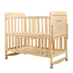 Multi-functional 4-WHEEL SWING Wood Baby Crib Cot BB-28