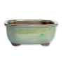 Japanese Hiwa Glazed Decorative Rectangular Container - Medium 160 L X 138 W X 70MM H