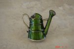Green Enamel Watering Can Knob – 4.5X5X5CM