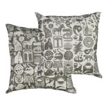 Cushion Covers Africa Untamed - 60CM 2 Colours - Stone On White