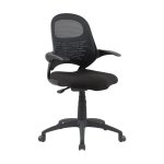 Ergonomics Office Chair – Sit And Stand – Forward Tilt – Fabric – Gas Height – Black