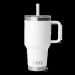 Rambler 35 Oz Straw Mug White