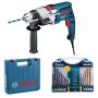 Bosch - Impact Drill Gsb 19-2 Re And Alpen Drill And Screwdriver Set 22PIECE