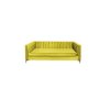 Oxford Three Seater Stripe Velvet- Yellow