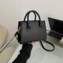 Chic Minimalist Square Women's Handbag - Versatile MINI Crossbody & Shoulder Bag With Zip Closure Durable Pu Material