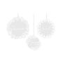 Wreath Christmas Window Stickers White Pack Of 3