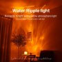 1pc Dynamic Water Ripple Night Light Projector Lamp Ambient Lighting For Bedroom Gaming Room Decor Cool Wall LED Lights Decorations For Home Halloween Christmas Gift