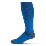 Merino Wool Ski And Snowboard Sock Azure Blue Small