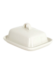 Classic White Ceramic Butter Dish 15CM - None None