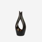 Tulip Candle Holder - Black - Small