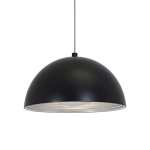 Modernica Metal Dome Pendant Light Black White - Black