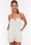 LaCie Lace Detailed Jumpsuit - White