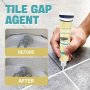 1/3/5PCS Tile Gap Repair Agent 7OZ Waterproof Mold-proof Filling Grout Sealant With Precision Nozzle For Bathroom & Kitchen Floor And Wall Tile 3.00CM/1.18IN Tube