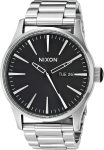 Nixon Sentry Stainless Steel Mens Watch - All Black Sunray