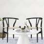 Wishbone Dining Chair - Black Set Of 2