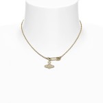 Lucrece Pendant Necklace -gold white