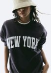 Printed Sweatshirt - Dark Grey & New York