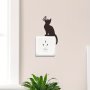 1PC Cartoon Wall Sticker Cat Butterfly Removable Waterproof Vinyl Waterproof Sticker Suitable For Decoration On Switches Home Decoration 10.01 14.5CM