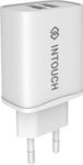 IT-TCU3032-WH Dual Travel Wall Charger White 3.4A