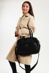 Camel Mountain Pu Leather Luxury Laptop Bag Black 14 Inch