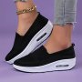 Women's Casual Thick Bottom Lazy Shoes Breathable And Comfortable Air Cushion Shoes