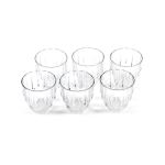 Diamond 6 Piece 275ML Water Glass Set Clear