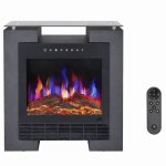 Radiant RHE17 Freestanding Electric Fireplace 1800W With Shelf LED And Timer Character