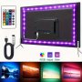 1 Set Rgb 5050 LED Strip Lights 3 Key Remote Control 5V USB LED Strip Flexible Ribbon Diode Strap For Tv Backlight Room Decoration