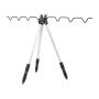 Fishing Rod Tripod Holder Sturdy Adjustable Tripod Stand Holds Up To 7 Rods