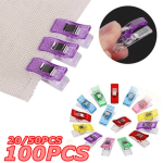 20 50 100PCS Colorful Sewing Craft Quilt Binding Sewing Clips Plastic Clips Clamps Pack Trendy Gift