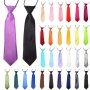 Punch-free Small Tie Solid Color Short Cute Decoration Casual Uniform Accessories Pullover Performance Tie Elastic Tie Party Tie