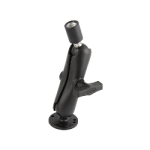 RAM Universal Double Ball Mount With Round Plate And 1 2 Npt Thread