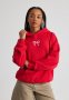 Harley Slouchy Hoodie - Postbox Red/bows