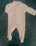 Woolworths Pink And White Striped Onesie 1 3M