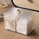 Cotton Swab Balls Box Cotton Pads Holder Organizer