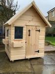 Cherry Wood Dog Crate