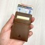 Slim Minimalist Front Pocket Wallets Rfid Blocking Card Holder Genuine Leather Wallet For Men Women