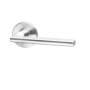 Pello - Straight Stainless Steel Lever Handle On Rose