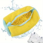 Shoe Washing Bag For Washing Machine Fluffy Fibers Keep 360 Wrap-around Cleaning Durable Zipper Reusable Shoe Laundry Bag For Sn