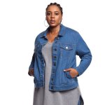 Donnay Plus Size Denim Trucker Jacket - Medium Wash