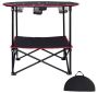 Camping Table Folding Picnic Table With 4 Cup Holders And Carrying Bags-black