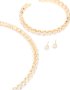 Goldair Gold Cubic Zirconia Tennis Necklace Tennis Bracelet & Earrings Set