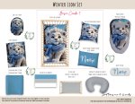 Cot Duvet Bedding Winter Lion Set