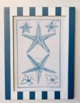 Blue Stripe Shell Picture – 2X40X30CM