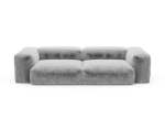 Two Module Sofa - Faux Fur - Grey - 272CM X 115CM