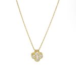 18K Gold-plated Sterling Silver Clover Necklace