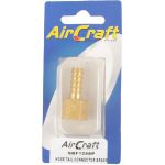 Aircraft - Hose Tail Connector Brass 1 4F X 8MM 1 Piece Pack - 2 Pack